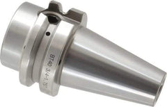 Accupro - BT40 Taper Shank 3/4" Hole End Mill Holder/Adapter - 48mm Nose Diam, 1.75" Projection, M16x2.0 Drawbar, Through-Spindle & DIN Flange Coolant - Exact Tool & Supply
