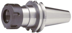 Accupro - 0.019" to 0.275" Capacity, 6" Projection, CAT40 Taper Shank, ER11 Collet Chuck - 0.0002" TIR, Through-Spindle & DIN Flange Coolant - Exact Tool & Supply