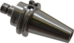Accupro - 0.019" to 0.275" Capacity, 2-1/2" Projection, CAT40 Taper Shank, ER11 Collet Chuck - 0.0002" TIR, Through-Spindle & DIN Flange Coolant - Exact Tool & Supply