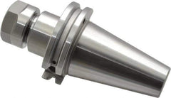 Accupro - 0.039" to 0.511" Capacity, 2-1/2" Projection, CAT40 Taper Shank, ER20 Collet Chuck - 0.0002" TIR, Through-Spindle & DIN Flange Coolant - Exact Tool & Supply