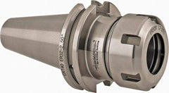 Accupro - 0.078" to 0.787" Capacity, 2-1/2" Projection, CAT40 Taper Shank, ER32 Collet Chuck - 0.0002" TIR, Through-Spindle & DIN Flange Coolant - Exact Tool & Supply