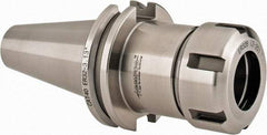 Accupro - 0.078" to 0.787" Capacity, 3.13" Projection, CAT40 Taper Shank, ER32 Collet Chuck - 0.0002" TIR, Through-Spindle & DIN Flange Coolant - Exact Tool & Supply