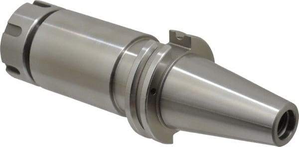 Accupro - 0.078" to 0.787" Capacity, 5" Projection, CAT40 Taper Shank, ER32 Collet Chuck - 0.0002" TIR, Through-Spindle & DIN Flange Coolant - Exact Tool & Supply