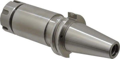 Accupro - 0.078" to 0.787" Capacity, 5" Projection, CAT40 Taper Shank, ER32 Collet Chuck - 0.0002" TIR, Through-Spindle & DIN Flange Coolant - Exact Tool & Supply