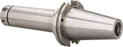 Accupro - 0.078" to 0.787" Capacity, 8" Projection, CAT50 Taper Shank, ER32 Collet Chuck - 0.0002" TIR, Through-Spindle & DIN Flange Coolant - Exact Tool & Supply