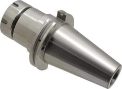 Accupro - 0.118" to 1.181" Capacity, 4" Projection, CAT50 Taper Shank, ER40 Collet Chuck - 0.0002" TIR, Through-Spindle & DIN Flange Coolant - Exact Tool & Supply