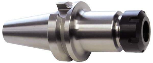 Accupro - 0.039" to 0.629" Capacity, 2" Projection, BT30 Taper Shank, ER25 Collet Chuck - 0.0002" TIR, Through-Spindle - Exact Tool & Supply