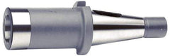 Accupro - NMTB50 Outside Taper, 3MT Inside Taper, NMTB to Morse Taper Adapter - 2.38" Projection, 1.57" Nose Diam, Through Coolant - Exact Tool & Supply