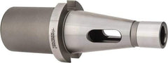 Accupro - NMTB40 Outside Taper, 4MT Inside Taper, NMTB to Morse Taper Adapter - 3" Projection, 1.97" Nose Diam, Through Coolant - Exact Tool & Supply