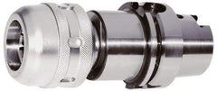 Accupro - HSK100A Taper Shank, 1.261" Hole Diam x 2.717" Nose Diam Milling Chuck - 5.315" Projection, 0.0002" TIR, Through-Spindle Coolant, Balanced to 10,000 RPM - Exact Tool & Supply