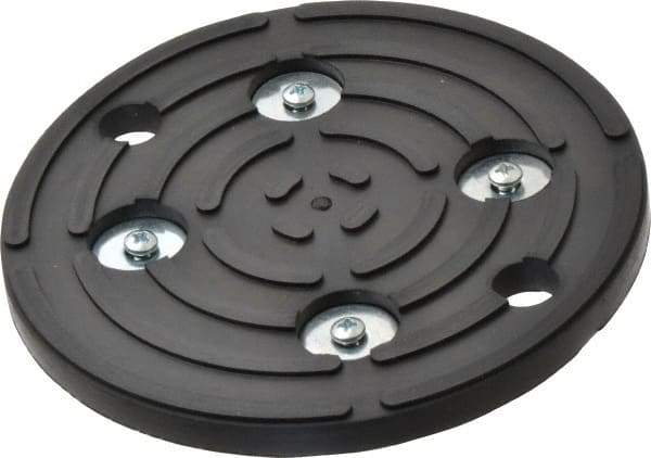 Gibraltar - 5" Long x 5" Wide x 5/16" Thick, Rubber, Machinery Leveling Pad & Mat - 10,000 Lb Max Load - Exact Tool & Supply