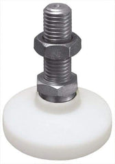 Gibraltar - 5/8-11 Bolt Thread, Studded Pivotal Stud Mount Leveling Pad & Mount - 1,200 Max Lb Capacity, 2-1/2" Base Diam - Exact Tool & Supply