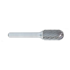 ‎SC-1 -6mm × 16mm LOC × 6mm Shank × 50mm OAL Cylindrical Ball Nose Carbide Medium Tough Cut Burr - Exact Tool & Supply