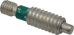 Gibraltar - 1/4-20, 1/2" Thread Length, 1/8" Max Plunger Diam, 0.5 Lb Init to 2.5 Lb Final End Force, Knob Handle Plunger - Knobless Threaded Stud, 1/8" Length Under Head/Shoulder, 1/8" Plunger Projection - Exact Tool & Supply