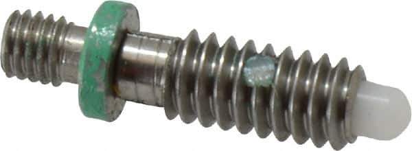 Gibraltar - 1/4-20, 1/2" Thread Length, 0.144" Max Plunger Diam, 0.5 Lb Init to 1.5 Lb Final End Force, Locking Knob Handle Plunger - Knobless Threaded Stud, 5/8" Length Under Head/Shoulder, 1/8" Plunger Projection - Exact Tool & Supply