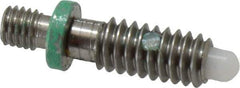 Gibraltar - 1/4-20, 1/2" Thread Length, 0.144" Max Plunger Diam, 0.5 Lb Init to 1.5 Lb Final End Force, Locking Knob Handle Plunger - Knobless Threaded Stud, 5/8" Length Under Head/Shoulder, 1/8" Plunger Projection - Exact Tool & Supply