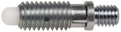 Gibraltar - 1/4-20, 1/2" Thread Length, 0.144" Max Plunger Diam, 1 Lb Init to 5 Lb Final End Force, Locking Knob Handle Plunger - Knobless Threaded Stud, 5/8" Length Under Head/Shoulder, 1/8" Plunger Projection - Exact Tool & Supply