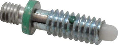 Gibraltar - 1/4-20, 1/2" Thread Length, 0.144" Max Plunger Diam, 0.5 Lb Init to 1.5 Lb Final End Force, Locking Knob Handle Plunger - Knobless Threaded Stud, 5/8" Length Under Head/Shoulder, 1/8" Plunger Projection - Exact Tool & Supply