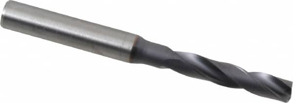 Kennametal - 1/4" 180° Spiral Flute Solid Carbide Screw Machine Drill Bit - Exact Tool & Supply