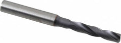 Kennametal - 1/4" 180° Spiral Flute Solid Carbide Screw Machine Drill Bit - Exact Tool & Supply