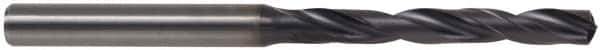 Kennametal - Letter Q 140° Solid Carbide Jobber Drill - TiAlN Finish, Right Hand Cut, Spiral Flute, Straight Shank, 103mm OAL, Standard Point - Exact Tool & Supply