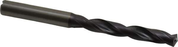 Kennametal - 7.1mm 140° Solid Carbide Jobber Drill - TiAlN Finish, Right Hand Cut, Spiral Flute, Straight Shank, 91mm OAL, Standard Point - Exact Tool & Supply