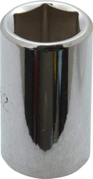 Proto - 19/32", 1/2" Drive, Standard Hand Socket - 6 Points, 1-1/2" OAL, Alloy Steel, Chrome Finish - Exact Tool & Supply