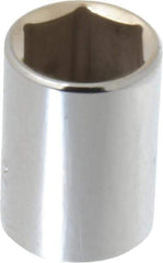 Proto - 25/32", 1/2" Drive, Standard Hand Socket - 6 Points, 1-1/2" OAL, Alloy Steel, Chrome Finish - Exact Tool & Supply