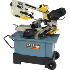 Baileigh - 7 x 10.23" Manual Combo Horizontal & Vertical Bandsaw - 1 Phase, 45° Vise Angle of Rotation, 1 hp, 110/220 Volts, Geared Head Drive - Exact Tool & Supply