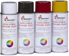 Ability One - Spray Paints; Type: Aerosol Enamel ; Finish: Gloss ; Tack-free Dry Time (Minutes): 30 ; Recoat Dry Time (Hours): 48 ; Recoat Dry Time (Minutes): 120 - Exact Tool & Supply