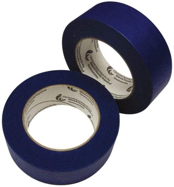 Ability One - 2" x 60 Yds Blue Duct Tape - 9 mil, Rubber Adhesive - Exact Tool & Supply