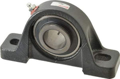 Browning - 1-1/4" ID, 6-3/4" OAL x 3-11/16" OAH Pillow Block - 3,493 Lb Static Cap, 5,782 Lb Dyn Cap, 5" Btw Mnt Hole Ctrs, 1-7/8" Base-to-Ctr Ht, Cast Iron - Exact Tool & Supply