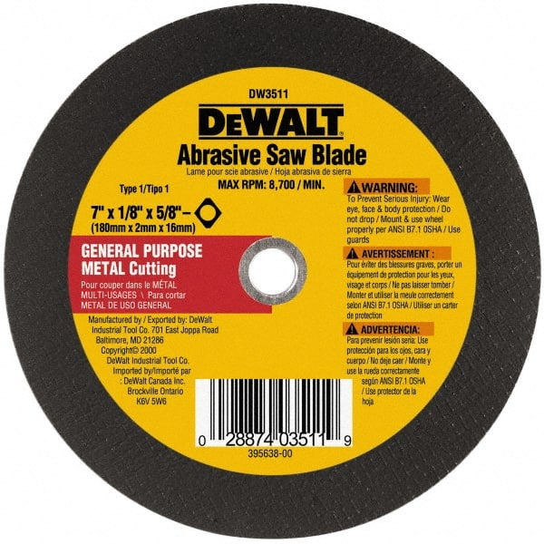 DeWALT - Cutoff Wheel - - Exact Tool & Supply