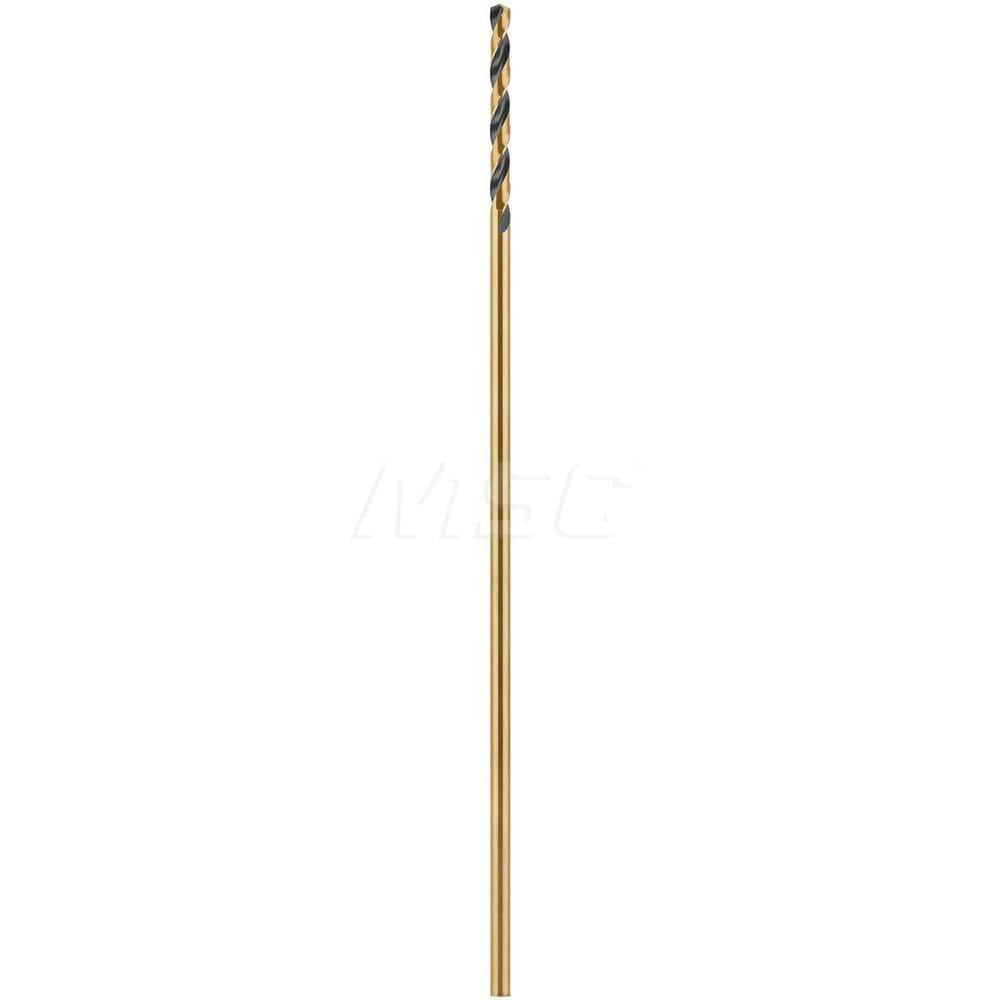Mechanics Drill Bit: 5/16″ Dia, 135 ™, High Speed Steel, Straight-Cylindrical Shank, Standard Point Oxide Finish, 12″ OAL, RH Cut