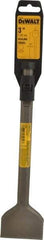 DeWALT - 3" Head Width, 12" OAL, 3/4" Shank Diam, Scaling Chisel - Hex Drive, Hex Shank, Steel - Exact Tool & Supply