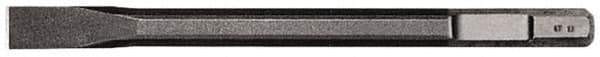DeWALT - 1" Head Width, 18" OAL, 3/4" Shank Diam, Cold Chisel - Hex Drive, Hex Shank, Steel - Exact Tool & Supply