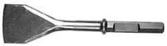 DeWALT - 5" Head Width, 17-1/2" OAL, 3/4" Shank Diam, Asphalt Cutter Chisel - Hex Drive, Hex Shank, Steel - Exact Tool & Supply