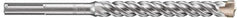 DeWALT - 2" Head Width, 9-1/2" OAL, 1-1/8" Shank Diam, Bushing Tool Chisel - SDS Max Drive, SDS Max Shank, Steel - Exact Tool & Supply