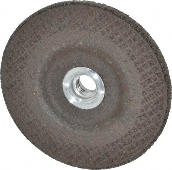 DeWALT - 24 Grit, 4-1/2" Wheel Diam, 1/4" Wheel Thickness, Type 27 Depressed Center Wheel - Aluminum Oxide, R Hardness, 13,300 Max RPM, Compatible with Angle Grinder - Exact Tool & Supply