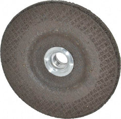 DeWALT - 24 Grit, 4-1/2" Wheel Diam, 1/4" Wheel Thickness, Type 27 Depressed Center Wheel - Aluminum Oxide, R Hardness, 13,300 Max RPM, Compatible with Angle Grinder - Exact Tool & Supply