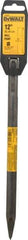DeWALT - 12" OAL, 3/4" Shank Diam, Moil Point Chisel - SDS Max Drive, SDS Max Shank, Steel - Exact Tool & Supply