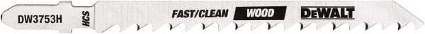 DeWALT - Jig Saw Blades Blade Material: High Carbon Steel Blade Thickness (Decimal Inch): 0.0600 - Exact Tool & Supply