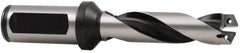 Allied Machine and Engineering - Series Z, 11.5 to 12.5mm Diam, 20mm Diam Straight Shank with Flange, Helical Flute Spade Drill - 60.3mm Max Depth, 92.1mm Body Length, 131.6mm OAL, Standard Length, Through Coolant - Exact Tool & Supply
