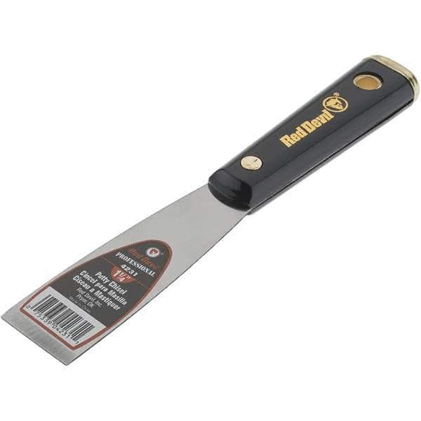 Red Devil - Putty & Taping Knives - 1-1/4" CHISEL PUTTY KNIFE - Exact Tool & Supply