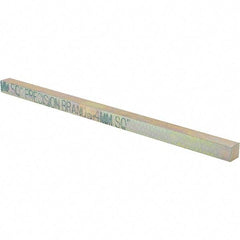 Precision Brand - 12" Long, Zinc Yellow Dichromate Key Stock - Oversized Key Stock - Exact Tool & Supply