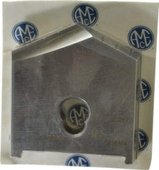 Allied Machine and Engineering - 2-17/32" Diam x 7/16" Thick, Seat Code E, 130° Included Angle Spade Drill Insert - Uncoated Powdered Metal, Powdered Metal, Series E - Exact Tool & Supply