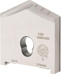 Allied Machine and Engineering - 2-5/8" Diam x 1/2" Thick, Seat Code E, 130° Included Angle Spade Drill Insert - Uncoated Powdered Metal, Powdered Metal, Series E - Exact Tool & Supply