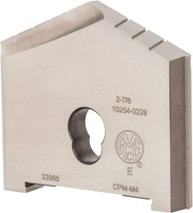 Allied Machine and Engineering - 2-7/8" Diam x 7/16" Thick, Seat Code E, 130° Included Angle Spade Drill Insert - Uncoated Powdered Metal, Powdered Metal, Series E - Exact Tool & Supply