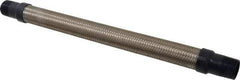 Mason Ind. - 1" Pipe, Braided Stainless Steel Single Arch Hose Pipe Expansion Joint - 18" Long, 580 Max psi, Male NPT - Exact Tool & Supply