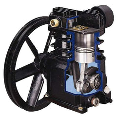 Ingersoll-Rand - 5 hp, 60 Gal Stationary Electric Single Stage Screw Bare Air Compressor - 135 Max psi, 15.5 CFM - Exact Tool & Supply